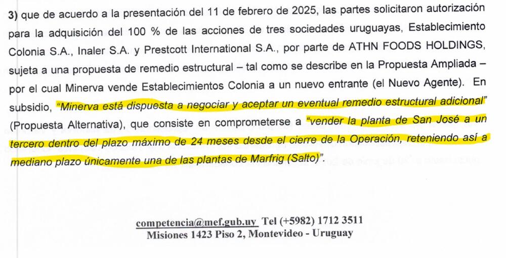 Siguen las sorpresas: Minerva ofrece vender otra de las plantas de Marfrig