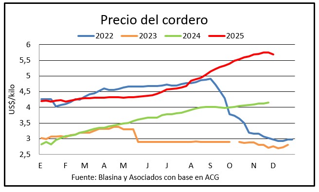 Lanares a faena: disparidad con mayor oferta y demanda por corderos mamones