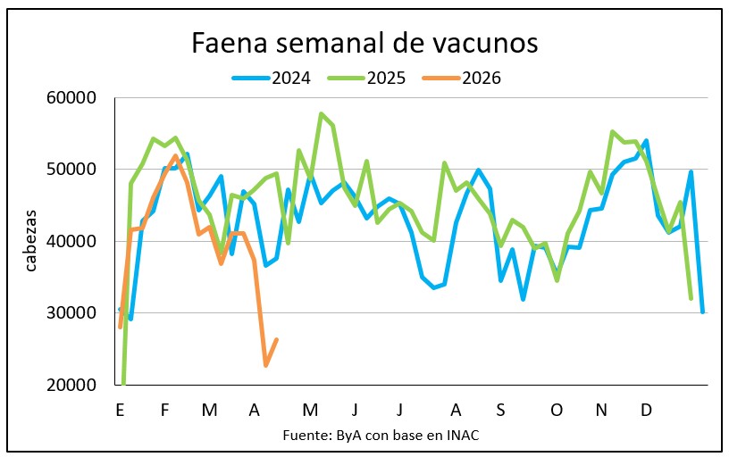 Mucha vaquillona en la faena que volvió a ser muy reducida