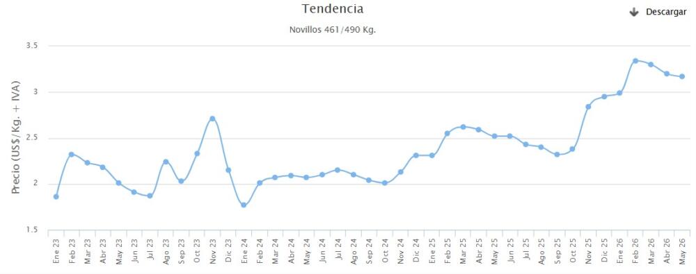 En Argentina se modera la baja del novillo