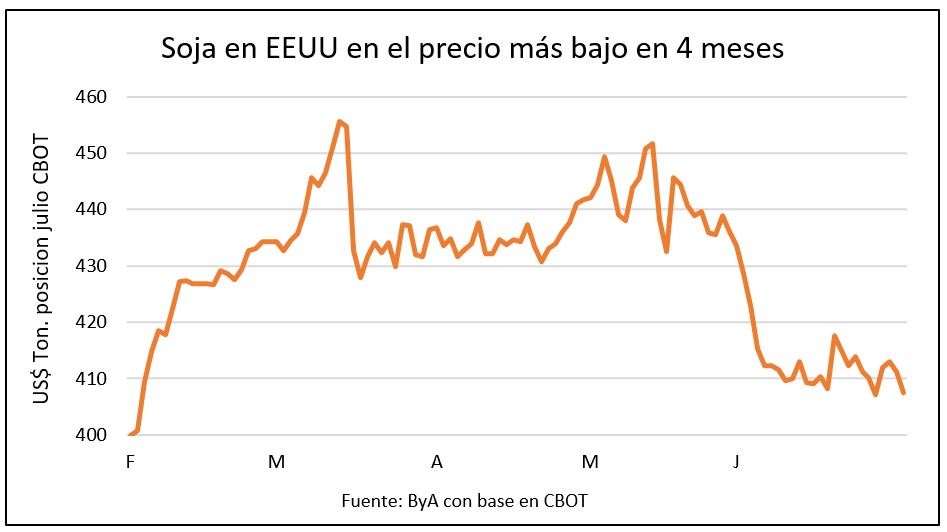 Ajustan los granos en la previa de informes de área y stocks del USDA