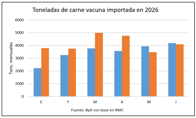 Uruguay importó 19% más carne vacuna en el primer semestre